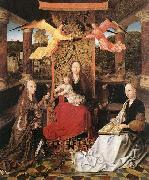 Master of Hoogstraeten Madonna and Child with Sts Catherine and Barbara Germany oil painting artist